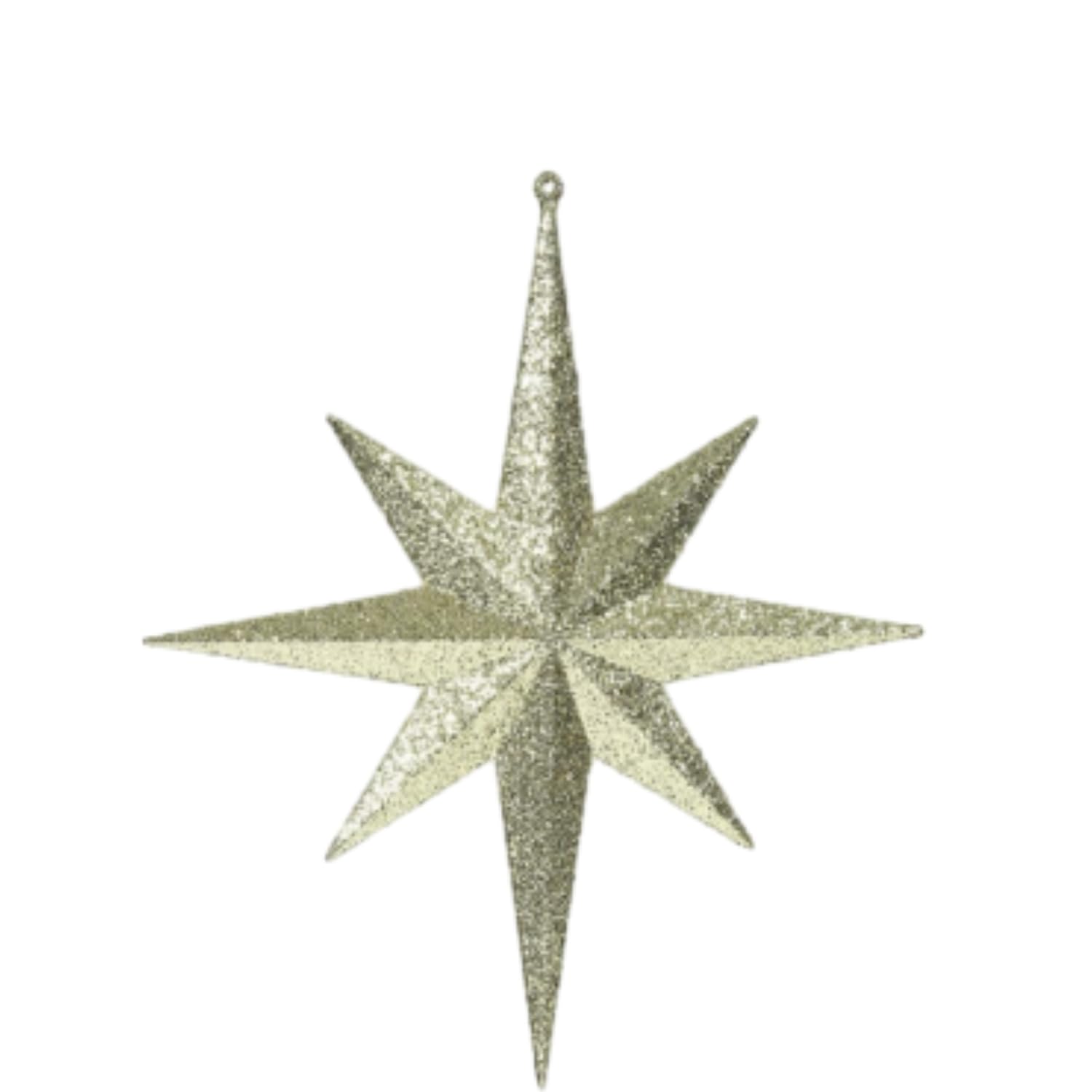 12 decorazioni natalizie dorate a forma di stella di Betlemme, 20 x