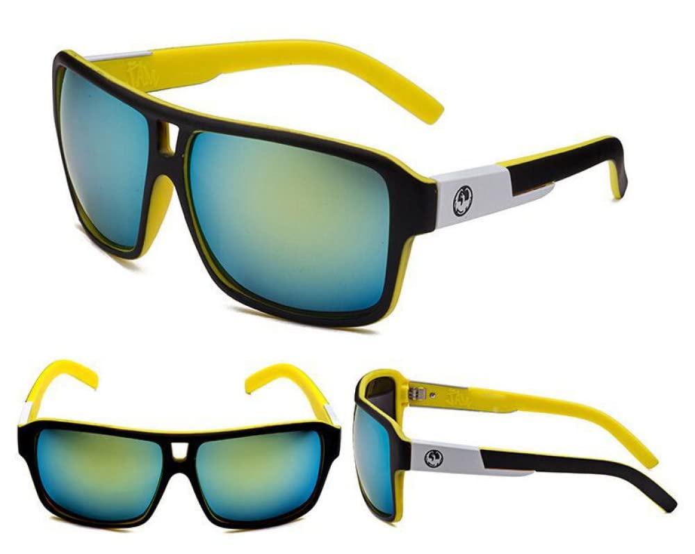Lunettes de soleil carré dragon rétro finitions soignées mode - 2