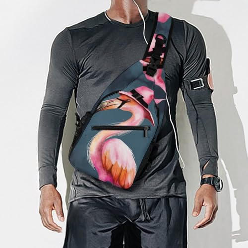 Mochila tipo bandolera Halloween Flamingo para senderismo miniatura 7
