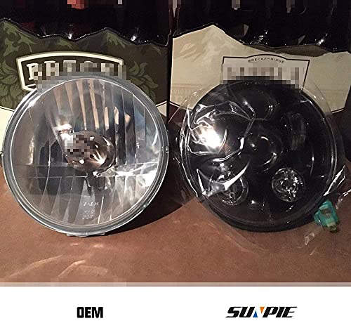 Sunpie 5-3/4 5.75 Inch Led Headlight Motorcycle Compatible With Sportster 883 Xl1200 Compatible With Dyna Low Rider Wide Glide Super Glide Compatible With Softail Springer Deuce Street 500 Street 750 #TOP3