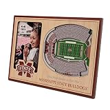 YouTheFan NCAA Mississippi State Bulldogs 3D Stadium Picture Frame