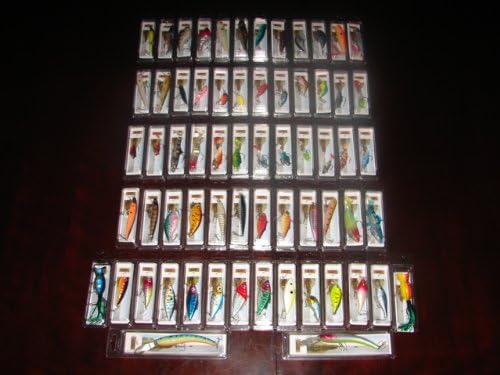 Nuthin Fancy Outdoors Lot of 64 New in The Box Bass Trout Redfish Musky Crankbait Fishing Lures