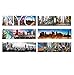 6 set - New York Panoramic Photo Magnets NYC Souvenir Gift Set 5x1.6 Inches