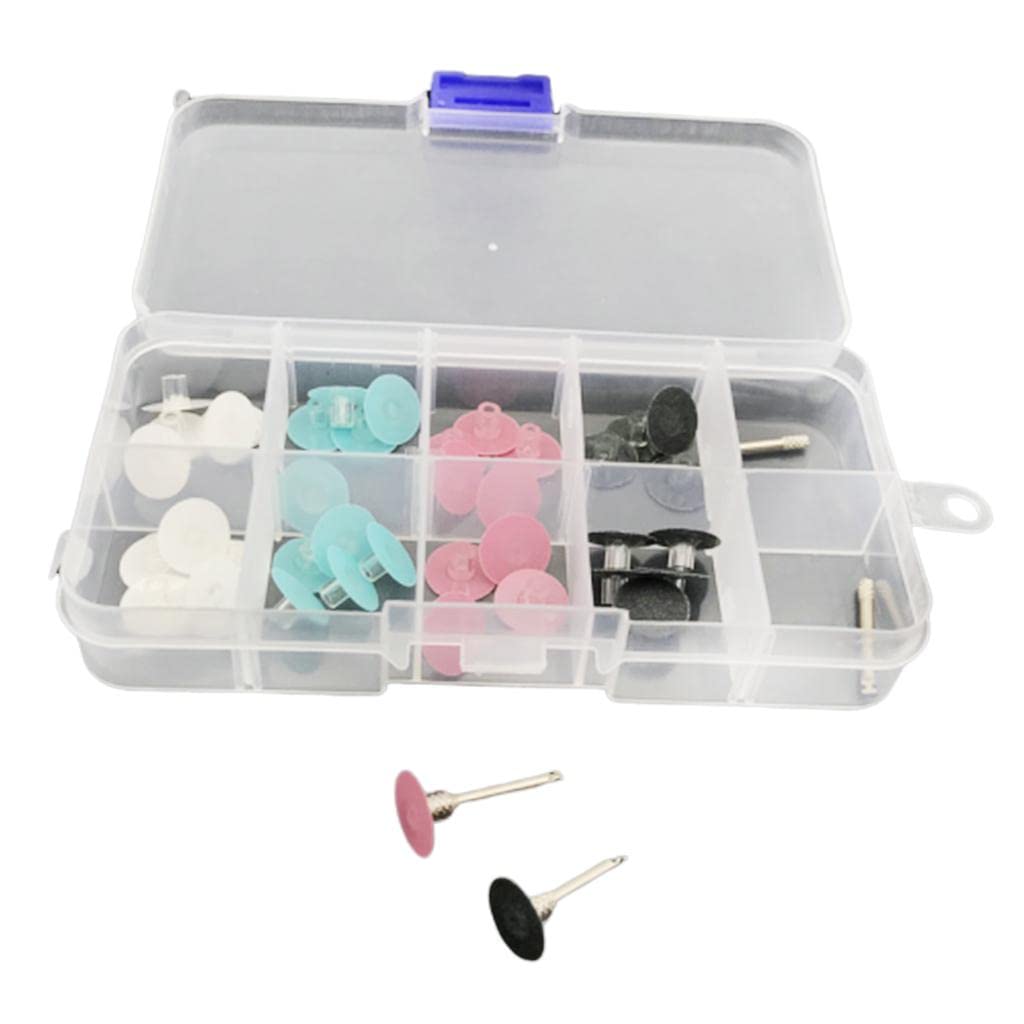 Polishing Stem Discs Assorted Kit Coarse Fine 4 Colors W/Mandrel - Dental Composite Finishing Tool Supplies for Flexibility and Greater Force - 48 Pieces for Dental Care
