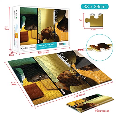 ZKSB Kinyarwanda Puzzle 1000 Teile Spielzeug für Erwachsene 1000 Teile Filmpuzzle Wachstumspartner für Kinder 38x26cm – Bild 8