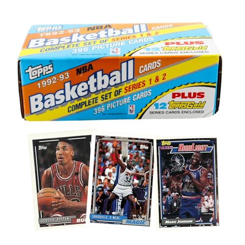 Topps 1992-93 Basketball Factory Set (408) Shaquille O'Neal Sprewell RCs