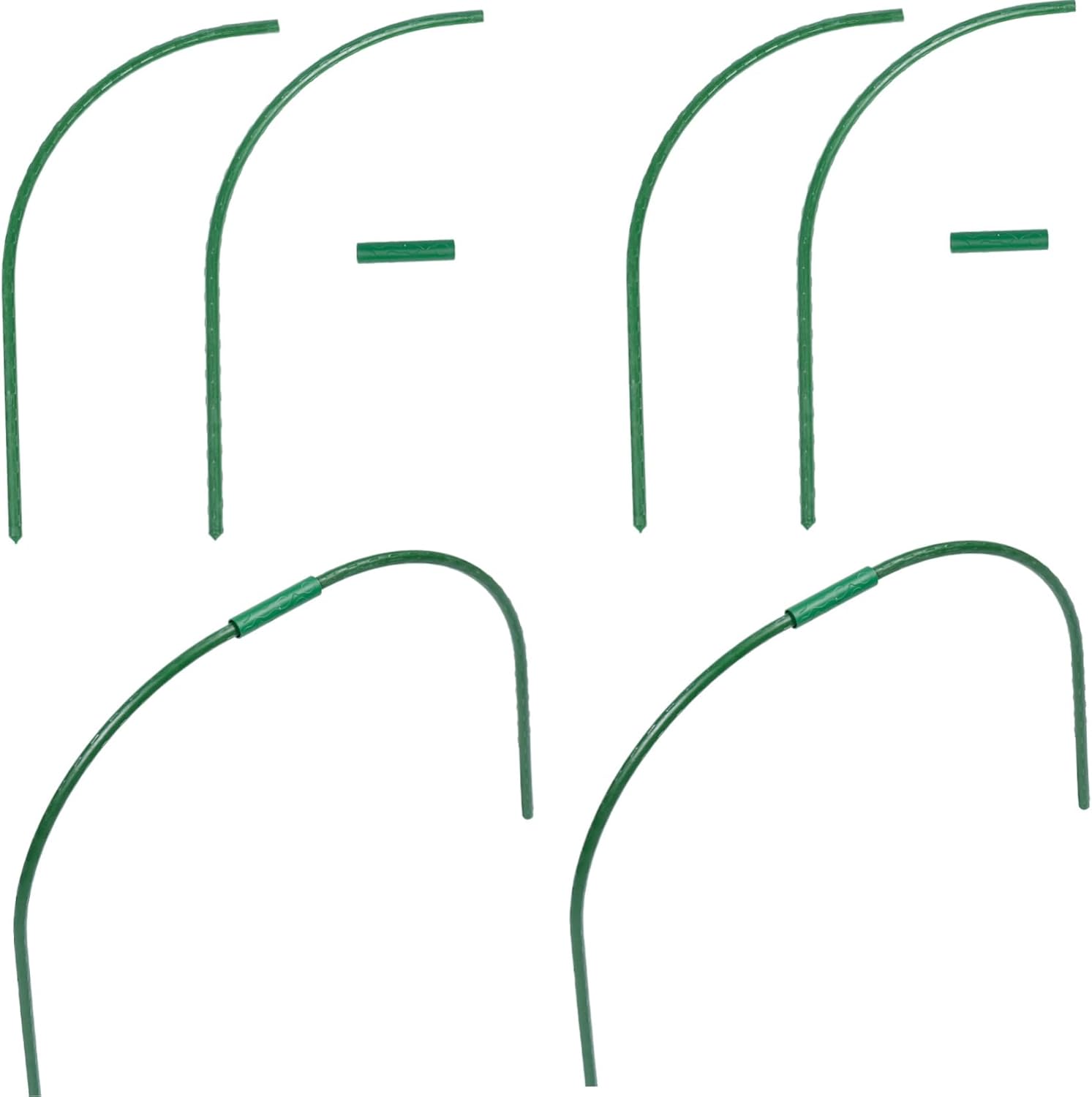 4Sets Greenhouse Hoops Arch Shaped Plant Support for Gardening Protects Plants from Birds and Frost Durable and Reusable Garden Accessories