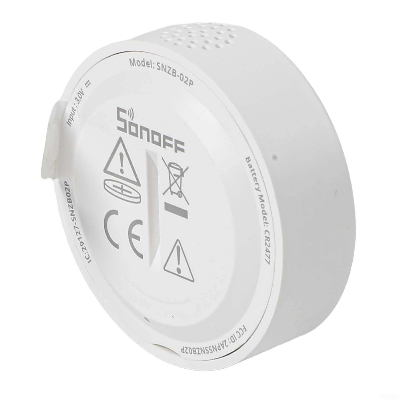 Zigbee - Sensor de temperatura y humedad interior (2 unidades, con función de alarma, precisión de ± 0,2 °C, para concentrador Zigbee 3.0, iHost y para smartthings, almacenamiento en la nube), color