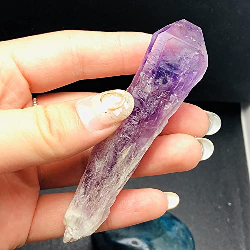 Cristal de amatista natural en punta de cuarzo para regalar bienestar y armonía 3