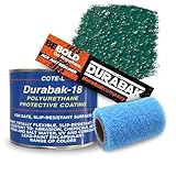 Durabak-18 Textured Truck Bed Liner Quart KIT - Roll On Coating | DIY Custom Coat for Bedliner and Undercoating, Auto Body, Automotive Rust Proofing, Boat Repair (Quart, Forest Green)