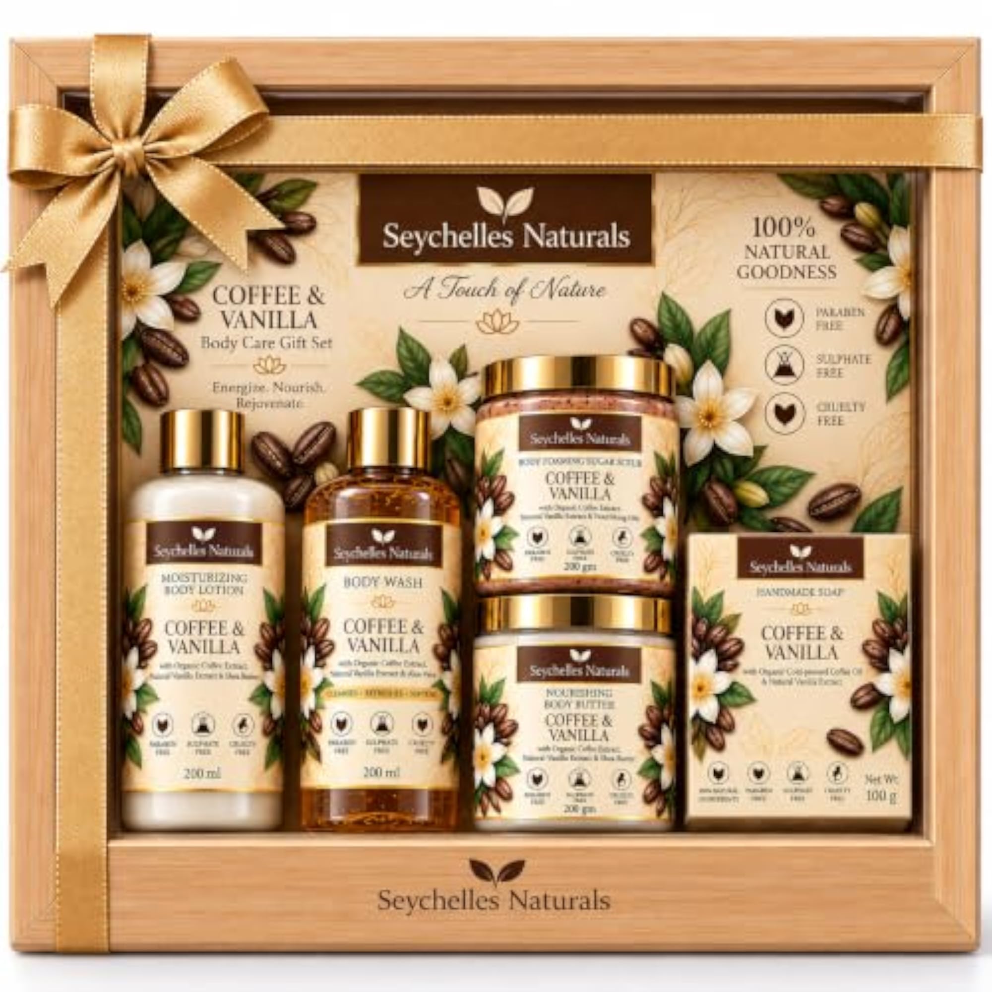 Organic Coffee Vanilla Natural Body Spa Set