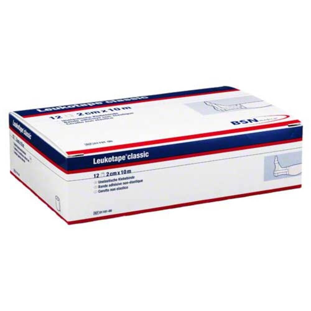 Leukotape Classic Sporttape 2cm x 10m weiÃŸ 12er Box Fingertape