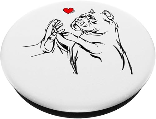 Miniatura 2 de American Bully Love Cute Pitbull Dog Mom Funny Girls PopSockets PopGrip agarre intercambiable para teléfonos y tabletas