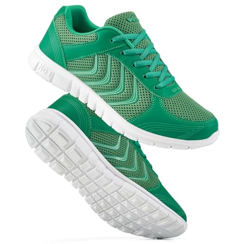 Image of DUOYANGJIASHA Lightweight Walking Shoes for Women: Comfortable & Breathable Mesh Fashion Sneakers for Daily Wear - Casual Non Slip Tennis Shoes for Workout Gym Travel