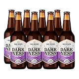 Red Rock Brewery Traditional British Ale - Case of 8x 500ml Bottles of English Beer (Dark Ness 4.5%)