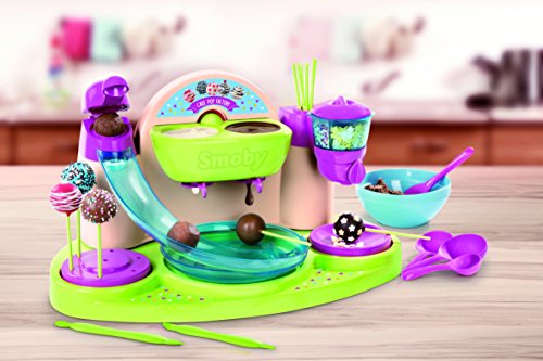 5191Dy 5WWL Smoby Chef - Cake Pops Factory - Fabrique à Cake Pop + Livre de Recettes - Atelier de Cuisine Enfant - Nombreux Accessoires - Dès 5 Ans - 312103