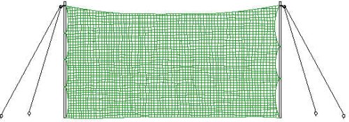SSK SN017G Baseball Ground Equipment Back Net Green