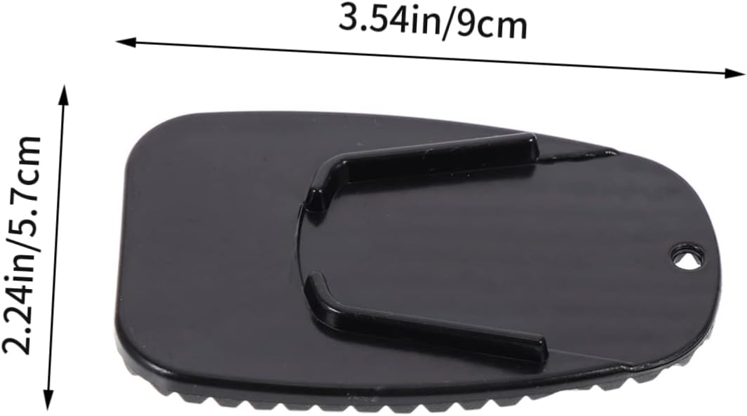4pcs Motorcycle Kickstand Pads Anti-slip Side Stand Support Cushions for Stable Parking Grass Gravel Black Motorcycle Foot Side Stand Enlarger