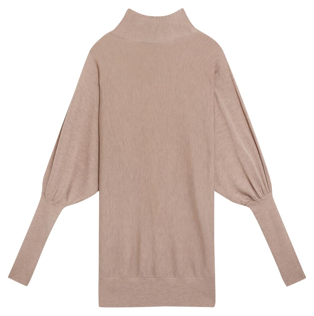 Ted Baker Women's Funnel Neck Jumper Sweater, Taupe, S