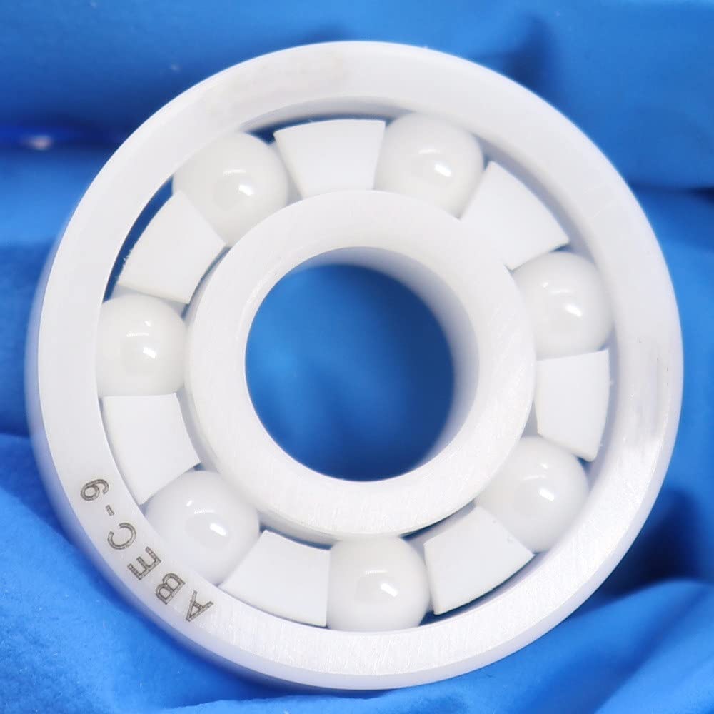 JEEFUSE 2PCS MR95 Full ZrO2 Ceramic Ball Bearing 5x9x3mm ABEC-9 Zirconia Ceramic Ocean Fishing Reels Miniature Ball Bearings