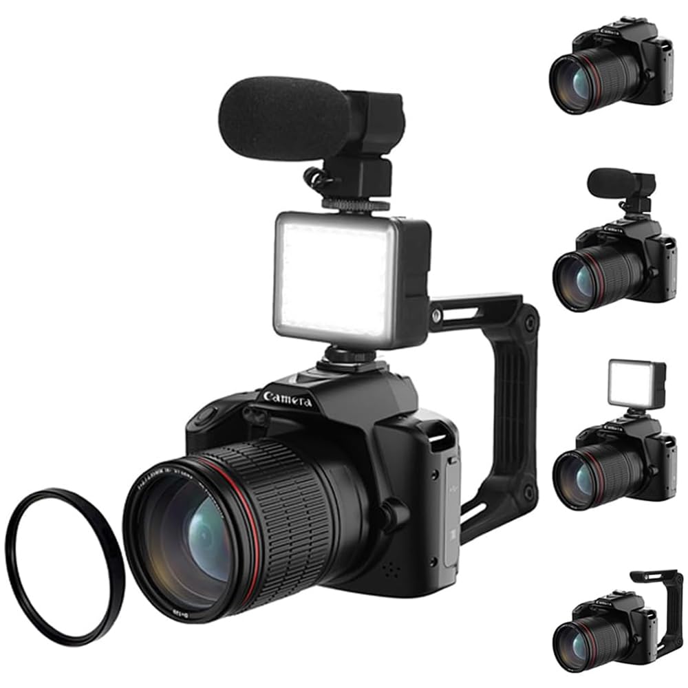 D5 WiFi Night Vision Camera 64MP Kids Digital Camera Adjustable Focus Camcorder Beginner Learning Tools (SD Card Not Included)