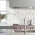 STICKGOO 10 Sheets Peel and Stick Backsplash Tile, Polished Carrara White Marble Look Stick on Backsplash for Kitchen Wall and Bathroom, Glossy Waterproof Self Adhesive Wall Tiles