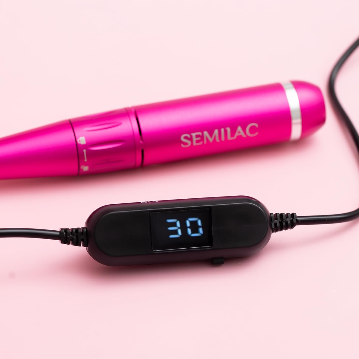 Semilac Nagelfräser Mini Pen – Kompakter Elektrischer Nagelbohrer für UV-, Gel- und Acryl-Lack, USB-Aufladung, Leise & Vibrationsfrei, bis 30.000 U/min