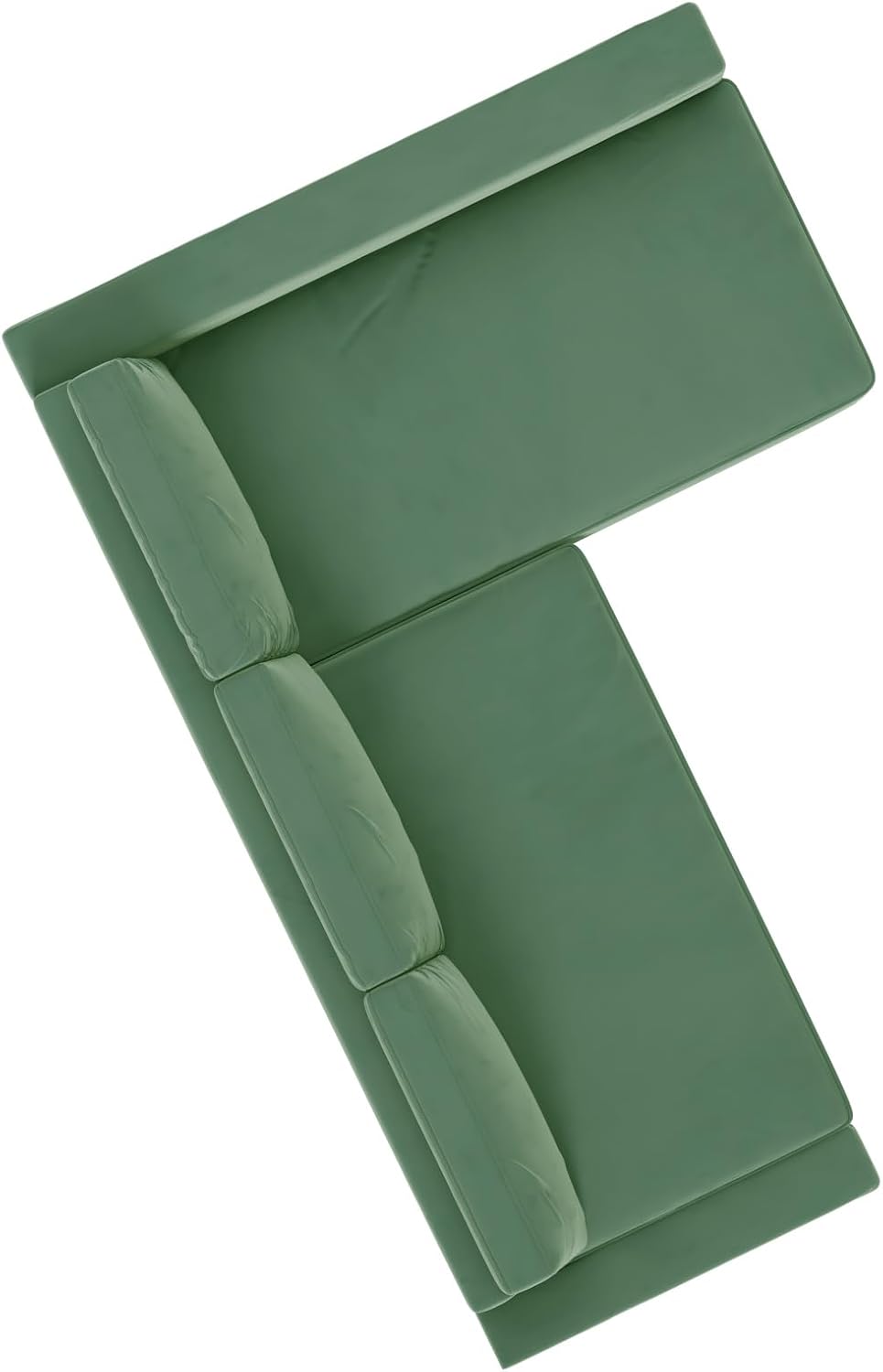 HomeTown Market Heavy Duty Velvet Friheten Sofa Cover Replacement Compatible with IKEA Friheten Sofa Bed Sleeper Sectional Corner Slipcover (Velvet Lighter Green Left)