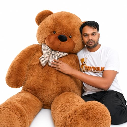 Image of 6.5 Feet Giant Teddy Bear (78 Inch, Brown) | Big Size Soft Toy for Girlfriend, Valentine's Day, Anniversary, Wedding Gift | Premium Hugging Plush Teddy Bear