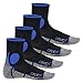 Produktbild CFLEX Damen und Herren Running Funktions-Socken (4 Paar) Laufsocken - Schwarz-Blau 39-42