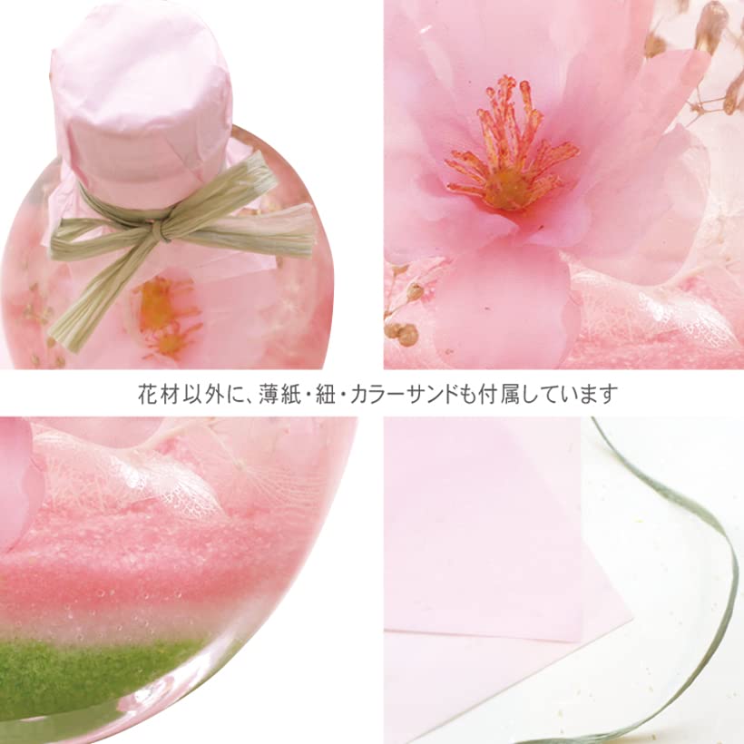 Amazon｜[GRACE HOME] 桜ミニハーバリウム 手作りキット 1個 アーティ