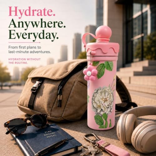 Image of STARFLYER Stylish Reusable Drinking Cup for Water, Juice & Cold Beverages | Portable Travel for Home, Office & Daily Use. (680ml Pink)
