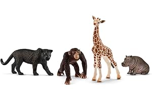 Wild Life Animal Toy Set Plus schelich Safari Puzzle