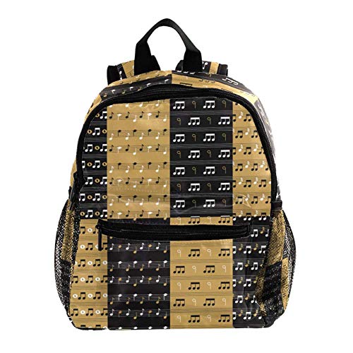 Preisvergleich Produktbild Rucksack Musiknotation Kinderrucksack Schultasche Wasserdicht für Kindergarten Vorschule Alter 3-8 Jahre alt 25.4x10x30CM