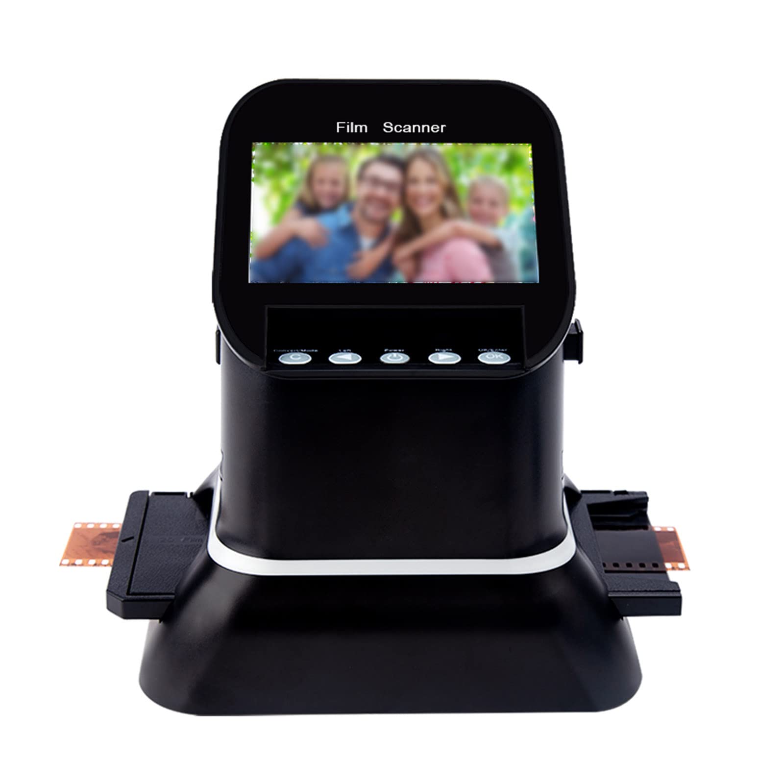 Scanner per Pellicole Digitale da 22 MP, Scanner per Diapositive Tutto in Uno, con Ampio Display da 4,3" E HDMI, Converte 135 126 110 Diapositive da 8 Mm in Foto Digitali JPG da 22 MP