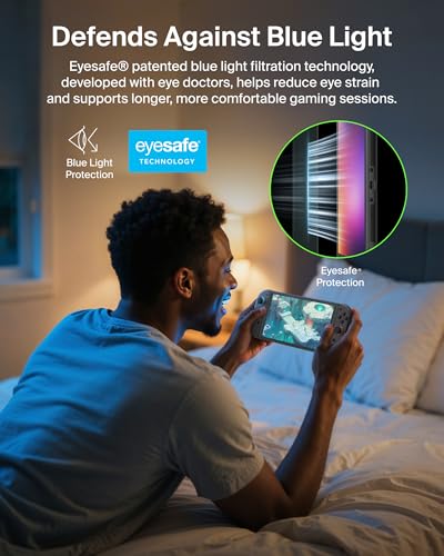 Image of Belkin TemperedGlass Screen Protector for Nintendo Switch 2 w /Blue Light Filter - 9H Hardness, Slim, Scratch-Resistant - Includes Easy Align Frame for Bubble Free Application - Gaming Essentials