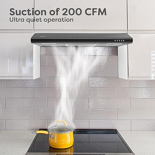 Ciarra AWB75918B Black Range Hood 30 Inch Under Cabinet thumb #3