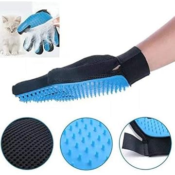 Luva Escova Nano Magnética Tira Pelos Dos Pets Cães E Gatos - Cores sortidas