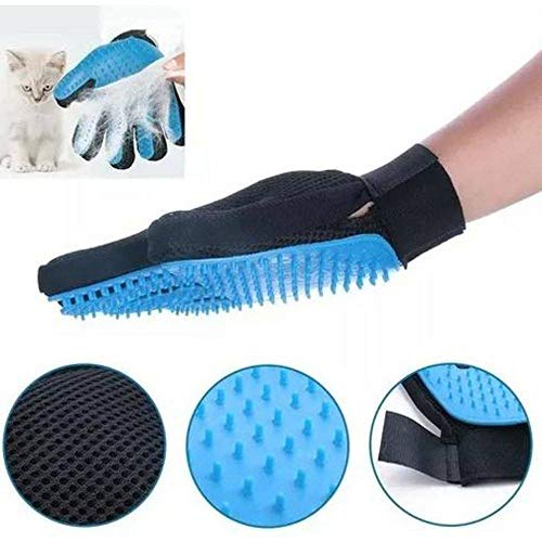 Luva Escova Nano Magnética Tira Pelos Dos Pets Cães E Gatos - Cores sortidas