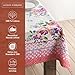 Maison d' Hermine Table Cloth Square Table 100% Cotton 54 x 54 Inches Tablecloth Reusable Decorative for Dining Kitchen Room Farmhouse Home Easter Decorations Spring Summer - Rose Garden