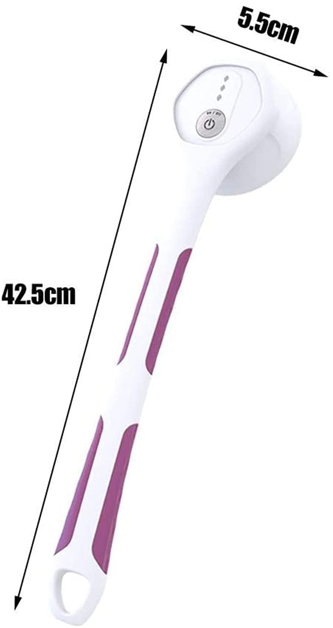 GeRRiT Cepillo eléctrico for el cuerpo: cepillo trasero recargable IPX7, depurador giratorio exfoliante de mango largo for ducha, baño, limpieza, lavado, limpieza profunda