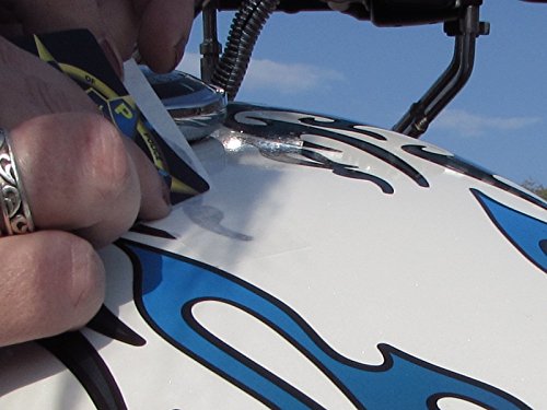 No. 18 - Blueberry With Coal Pinstripe -18Pc - Tribal Flame Decals For Motorcycle Tank, Fenders, Helmet #TOP3