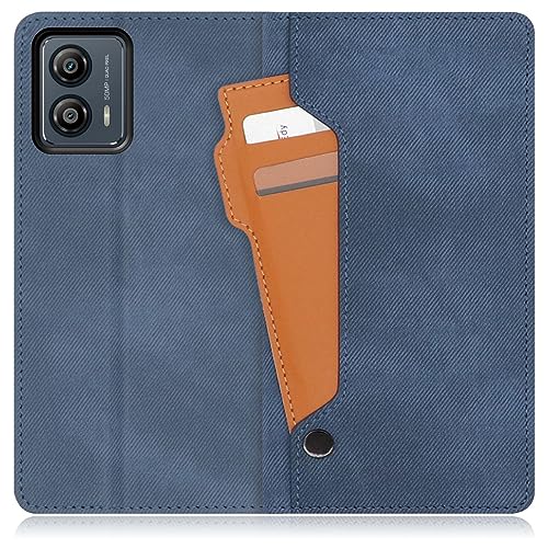 LOOF STORAGE ���U�[ �J�[�h�z���_�[ �蒠�^ �X�}�z�P�[�X for motorola moto g53j 5G / g53y 5G / g53s 5G �p �P�[�X �J�o�[ �蒠�^�P�[�X �J�[�h���[ �}�O�l�b�g�Ȃ� �x���g�Ȃ� [�z�G�[���u���[]