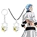 FunBoat Grimmjow Anime Charm Keychain - Espada NO.6 Grimmjow Jaegerjaques Cosplay Necklace - Christmas Gifts for Kids Girls Teens Women Men (Grimmjow Keychain)