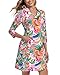 Soneven Women's 3/4 Sleeve Dress with Pockets UPF 50+ Sun Dress Breathable Quick Dry Beach Cover Ups