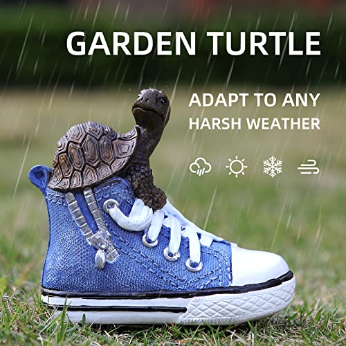 Vojuan Turtle Statue Turtle Figurine In Shoe For Home And Outside, Turtle Garden Decor Sculpture Outdoor Decorations For Patio Yard Porch Balcony Or Lawn, Unique Housewarming Gift(Turtle) #TOP3