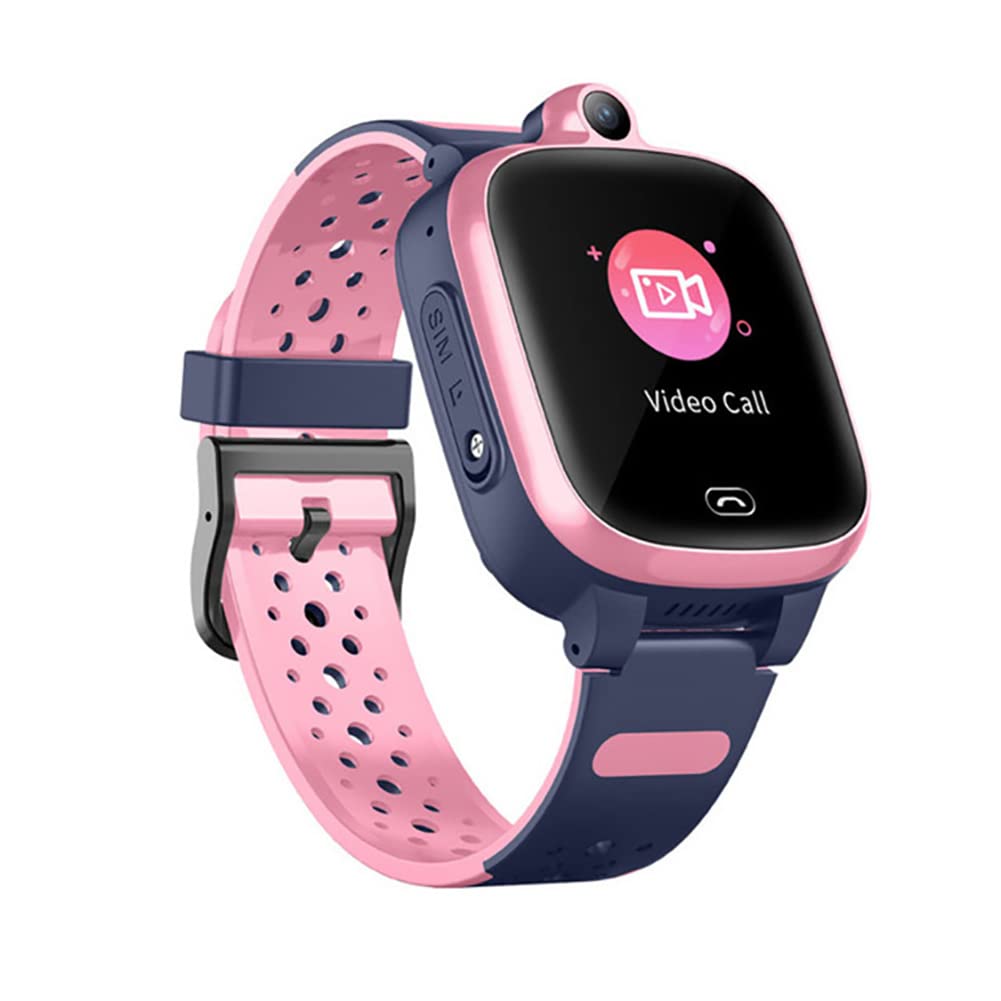 Reloj Inteligente para Niños 4G, Reloj para Teléfono Inteligente con Foto Y Video a Prueba De Agua con Rastreador GPS, Compatible con Llamadas De Audio Y Video, Podómetro, SOS