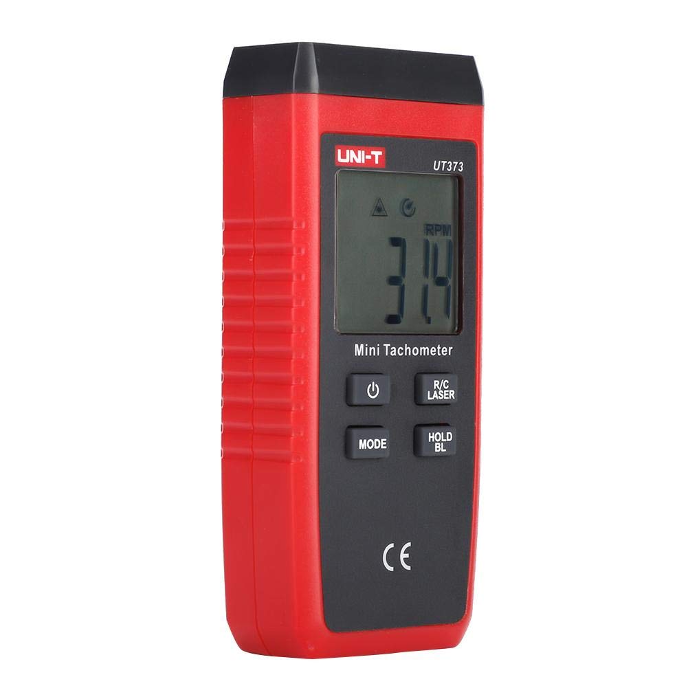 UT373 Tacómetro Mini sin contacto Digital LCD del láser Tach Medidor de velocidad 10-99999RPM Cuentakilómetros
