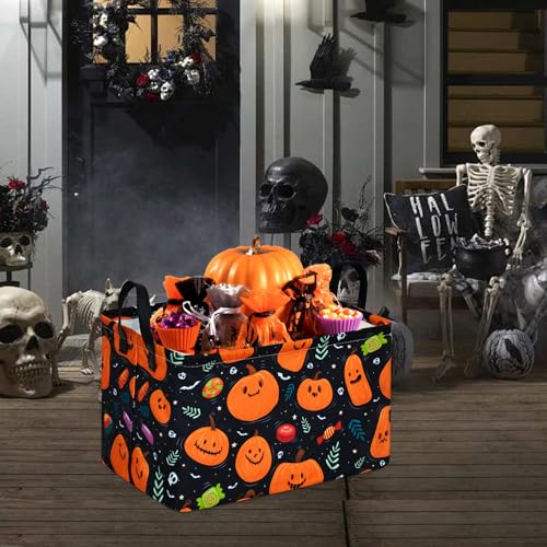 Image of Rectangle Gift Shelf Nursery Storage Basket Laundry Hamper Storage Box and Bins for Home Clothes with Handles