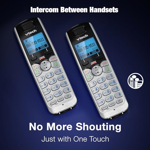 VTech DS6101 Accessory Handset for DS6151 Series, Black/Silver - image 8